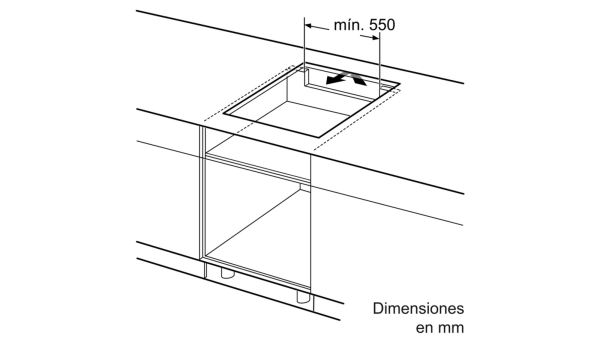 .AT.INDUCCION BALAY 3EB969LU 2F Z.28CM Z.FLEX BISEL 7400W 60CM NGA - Imagen 4