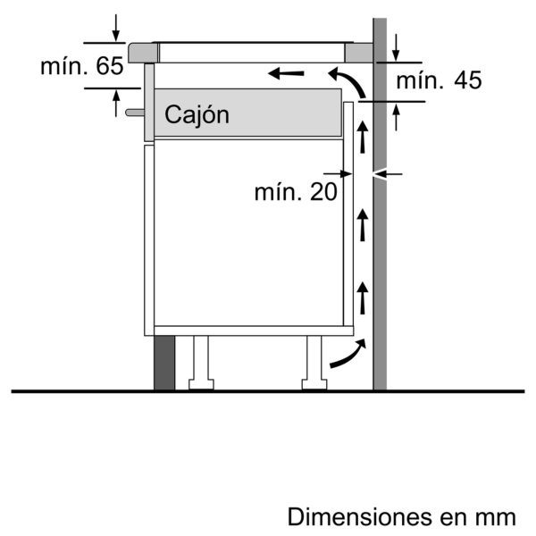 .AT.INDUCCION BALAY 3EB985LU 4F Z.28CM BISEL 7400W 80CM NGO - Imagen 5