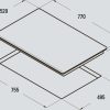 .AT.INDUCCION CATA GIGA 750 BK 77X52CM 6F Z.40CM 11000W 08026001 - Imagen 2