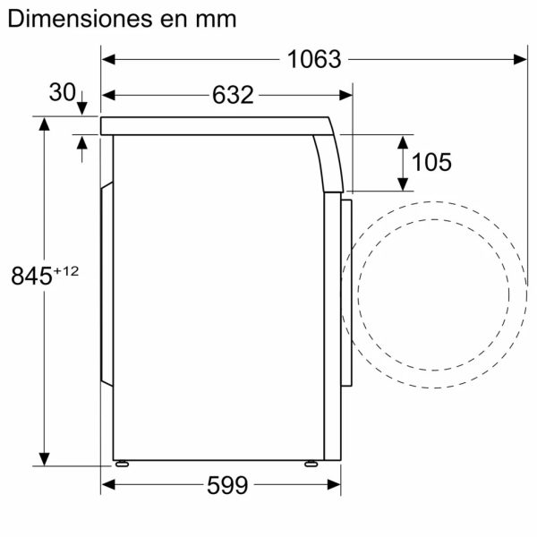 .AT.LAVADORA BALAY 3TS993XT 9KG 1200RPM A INOX - Imagen 4