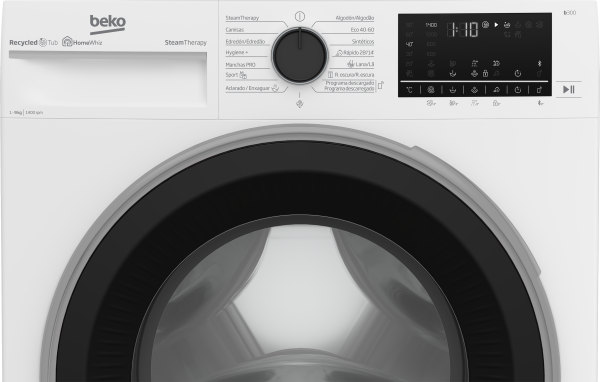 .AT.LAVADORA BEKO B3WFT59415W 9KG 1400RPM A INVERTER BCA - Imagen 4