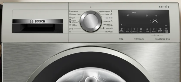 .AT.LAVADORA BOSCH WGG144ZXES 9KG 1400RPM A ECOSILENCE INOX - Imagen 4