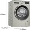 .AT.LAVADORA BOSCH WGG244FAES 9KG 1400RPM A I-DOS INOX - Imagen 5