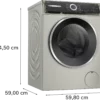 .AT.LAVADORA BOSCH WGH244AXES 9KG 1400RPM A I-DOS HOME INOX - Imagen 5