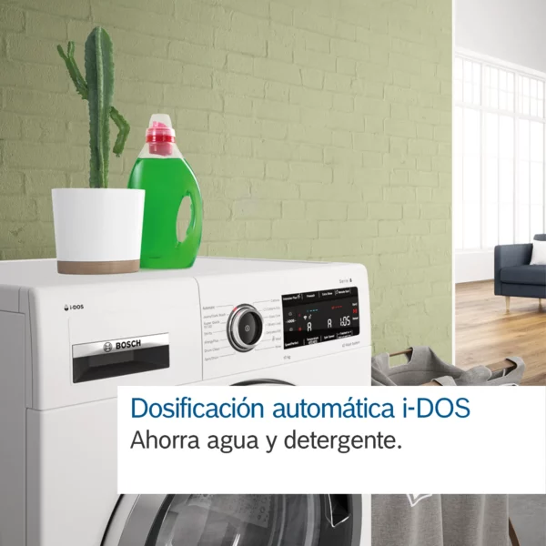 .AT.LAVADORA BOSCH WGH244AXES 9KG 1400RPM A I-DOS HOME INOX - Imagen 6
