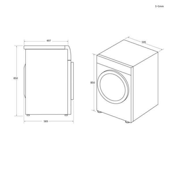 .AT.LAVADORA HAIER HW100GBD14979UIB 10KG 1400RPM A AUTOD. BCA - Imagen 20