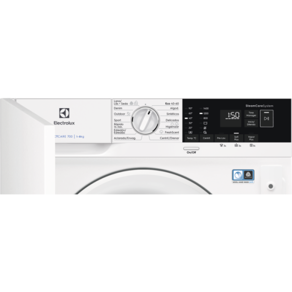 .AT.LAVADORA INT. ELECTROLUX EN7F4842OF 8KG 1400RPM B NVERTER - Imagen 2