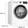 .AT.LAVASECADORA BOSCH WNG244A0ES 10,5/6KG 1400RPM A/D I-DOS BCA. - Imagen 5