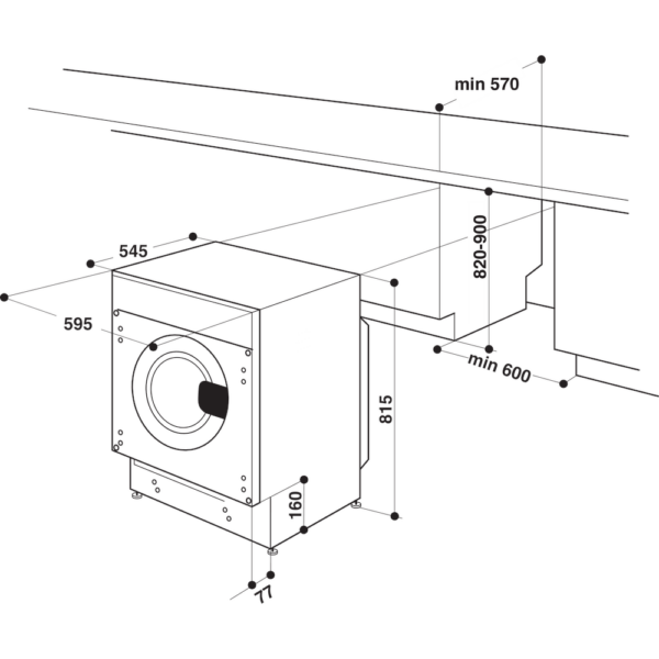 .AT.LAVASECADORA INT.WHIRLPOOL BI WDWG 861485 EU 8/6KG 1400RPM B/D BC - Imagen 12