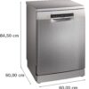 .AT.LAVAVAJILLAS BOSCH SMS4HMI07E 14CUB D 3ªBAND INOX - Imagen 2