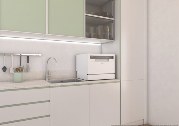 .AT.LAVAVAJILLAS CANDY CP 6E51LW COMPACTO 6CUB. E BCO. - Imagen 11