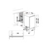 .AT.LAVAVAJILLAS INT. WHIRLPOOL WSIC3M17 10CUB F 45CM - Imagen 3