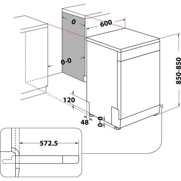 .AT.LAVAVAJILLAS WHIRLPOOL WFC 3C33 PF X 14CUB. D 3ªBANDEJA INOX - Imagen 15