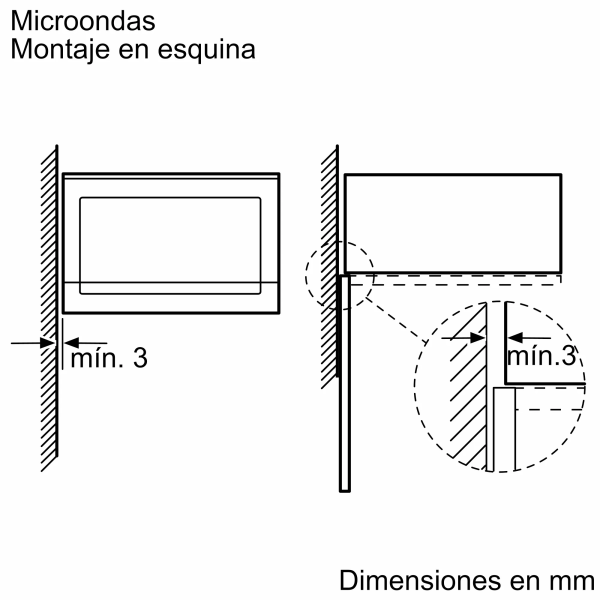 .AT.MICROONDAS INT. BALAY 3CG5172A2 20L C/GRILL CRIST.ANTRACITA - Imagen 5