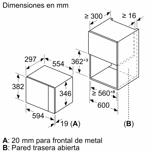 .AT.MICROONDAS INT. BALAY 3CG5172A2 20L C/GRILL CRIST.ANTRACITA - Imagen 7