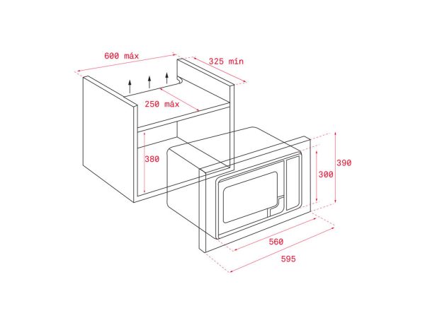 .AT.MICROONDAS INT.TEKA ML 8200 BIS CRISTAL BK 112060001 - Imagen 13