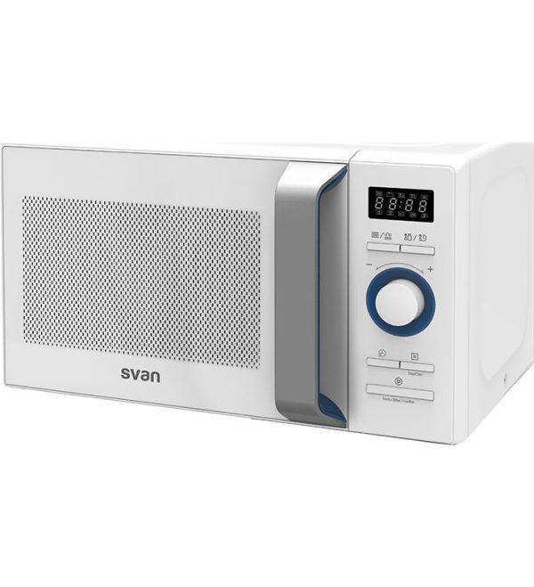 .AT.MICROONDAS LIBRE INS SVAN SVMW820CB 20L 800W C/GRILL CRISTAL BCO - Imagen 2