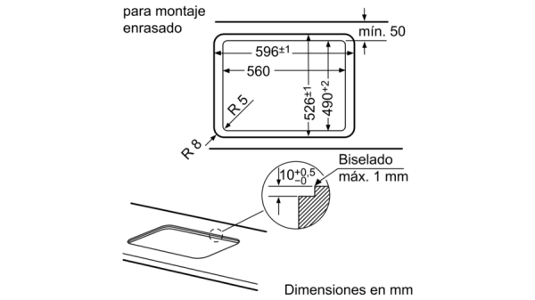 .AT.PLACA GAS BALAY 3ETG664HB 4F GAS STOP 60CM CRIST.NGO - Imagen 2