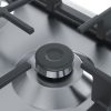 .AT.PLACA GAS BOSCH PGC6B5B90 3F C/WOK 60CM INOX - Imagen 3
