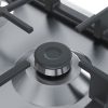 .AT.PLACA GAS BOSCH PGH6B5B90 4F. C/WOK INOX 60CM - Imagen 5
