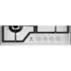 .AT.PLACA GAS ELECTROLUX KGS6436SX 4F. C/WOK - Imagen 4