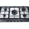 .AT.PLACA GAS HAIER HAHG7W5TX 5F C/WOK 75CM INOX - Imagen 2