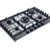 .AT.PLACA GAS HAIER HAHG7W5TX 5F C/WOK 75CM INOX - Imagen 4