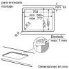 .AT.PLACA GAS SIEMENS EP7A6QB90 5F C/WOK CRISTAL 75CM - Imagen 8