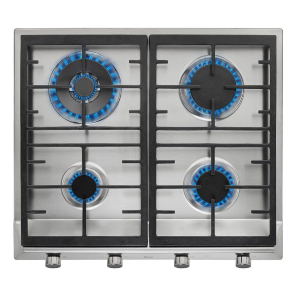 .AT.PLACA GAS TEKA EX 60.1 4G AI AL DR CI 112610042 4F C/WOK 58CM INOX - Imagen 2