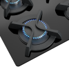 .AT.PLACA GAS TEKA GBC 64003 KBA BK 112580043 4F 60CM CRIST.NGO - Imagen 6