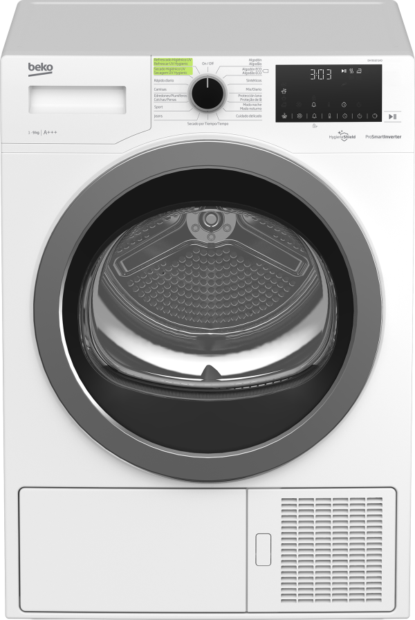 .AT.SECADORA BOMBA CALOR BEKO DH9532GAO 9KG A+++ VAPOR INVERTER
