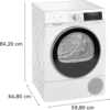 .AT.SECADORA BOMBA CALOR SIEMENS WQ45G2D0ES 9KG A+++ BCA - Imagen 5