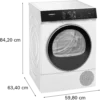 .AT.SECADORA BOMBA CALOR SIEMENS WQ45H2A0ES 9KG A+++ HOME BCA - Imagen 5