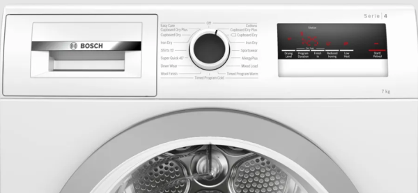 .AT.SECADORA CONDENSACION BOSCH WTN85201ES 7KG B BCO - Imagen 3