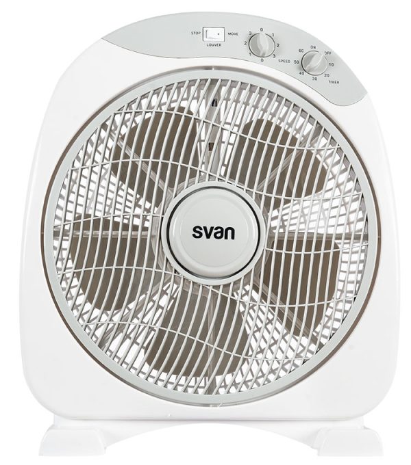 .AT.VENTILADOR BOXFAN SVAN SVVE12B 30CM 5 ASP.50W BCO - Imagen 2