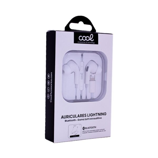 AURICULAR COOL LIGHTNING STEREO CON MICRO BLUETOOTH IPHONE GOMA IN-EAR - Imagen 4