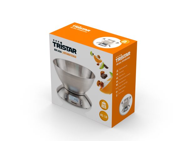 BALANZA COCINA TRISTAR KW2436 5KG INOX - Imagen 9