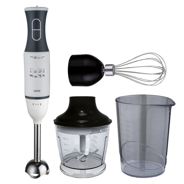 BATIDORA NEVIR NVR8360BA SET 1200W INOX COMPLETA - Imagen 4