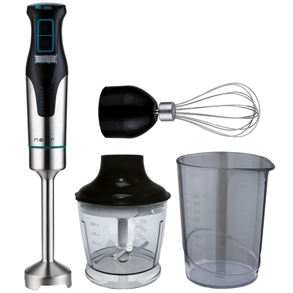 BATIDORA NEVIR NVR8360BA SET 1200W INOX COMPLETA