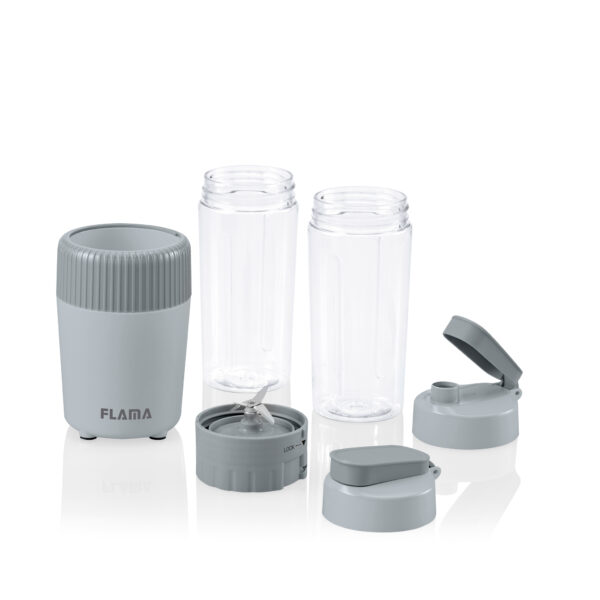 BATIDORA VASO FLAMA 2222FL 0,6L 2 VASOS 350W GRIS - Imagen 4