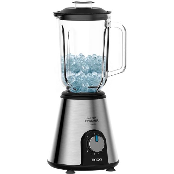 BATIDORA VASO SOGO SS5530 1000W 1,5L JARRA CRISTAL - Imagen 6