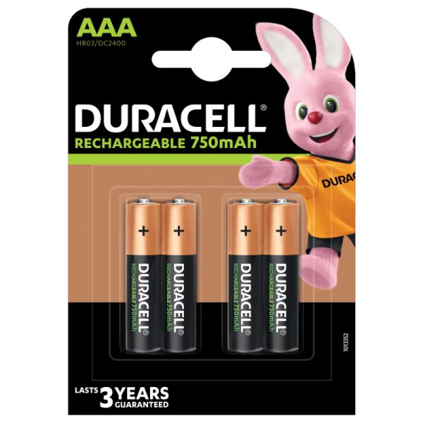 BLISTER 4 PILAS RECARGABLE DURACELL AAA - Imagen 2