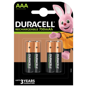 BLISTER 4 PILAS RECARGABLE DURACELL AAA