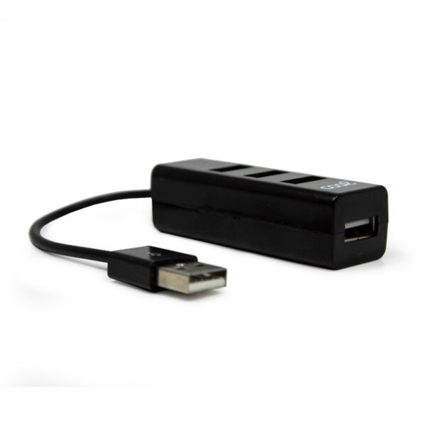 CABLE HUB USB COOL 2.0 UNIVERSAL 4 PUERTOS USB NEGRO - Imagen 3