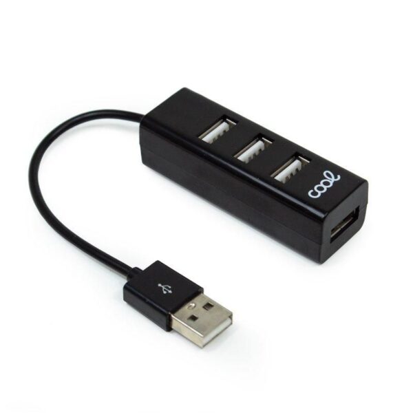 CABLE HUB USB COOL 2.0 UNIVERSAL 4 PUERTOS USB NEGRO - Imagen 5