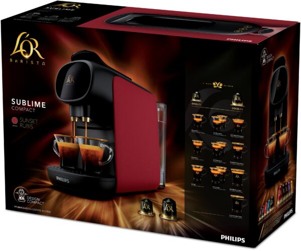 CAFET.CAP.PHILIPS L'OR BARISTA LM9012/55 COMP.NESPRESSO+50 CAPSULAS G - Imagen 3