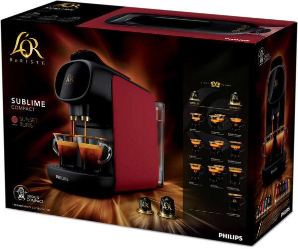 CAFET.CAP.PHILIPS L'OR BARISTA LM9012/55 COMP.NESPRESSO+50 CAPSULAS G - Imagen 7