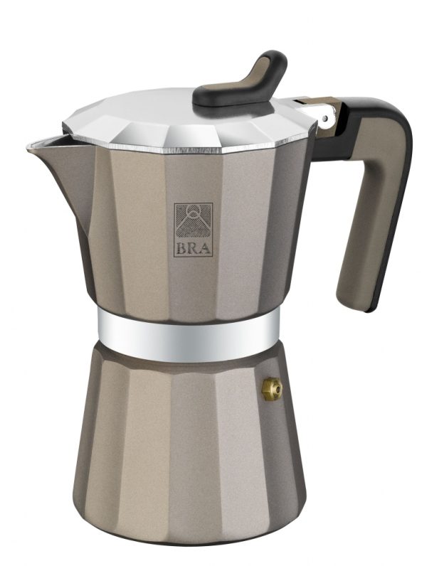 CAFETERA BRA TITANIUM ALUMINIO VITRO