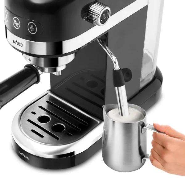 CAFETERA EXPRESS MANUAL UFESA 71705459 PALERMO NEGRA 1350W 20BAR - Imagen 6