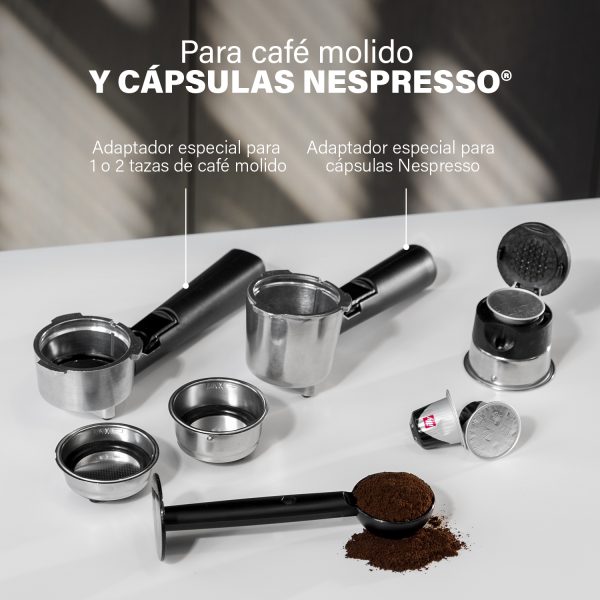 CAFETERA EXPRESS PRINCESS 249412 20BAR CAPSULAS NESPRESSO - Imagen 37